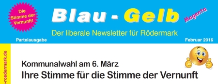 Blau-Gelb. Ausgabe 02.2016
