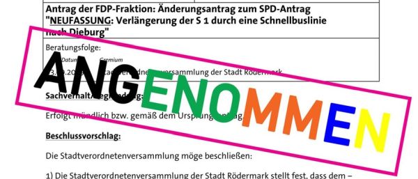 Antrag Buslinie anngenommen