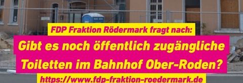 Öffentliche Toilette am Bahnhof Ober-Roden