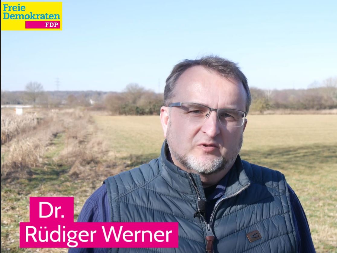 FDP. Dr. Rüdiger Werner. Listenplatz 2. Zum Video? Klicken Sie das Bild an.